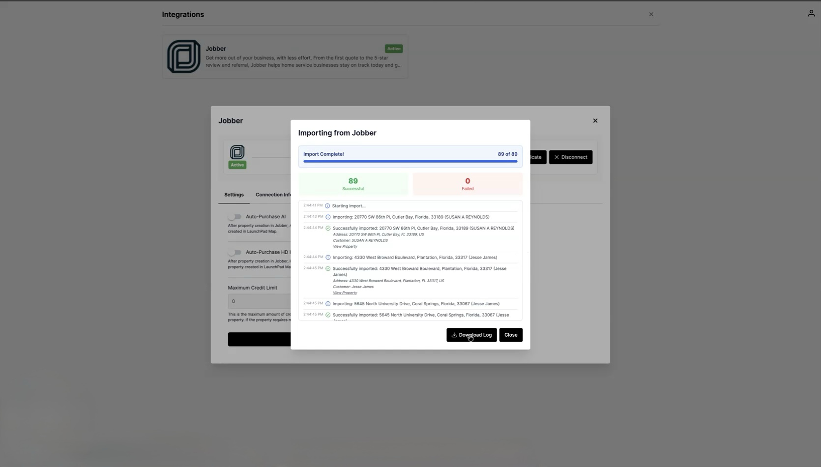 Troubleshooting tips for Jobber integration