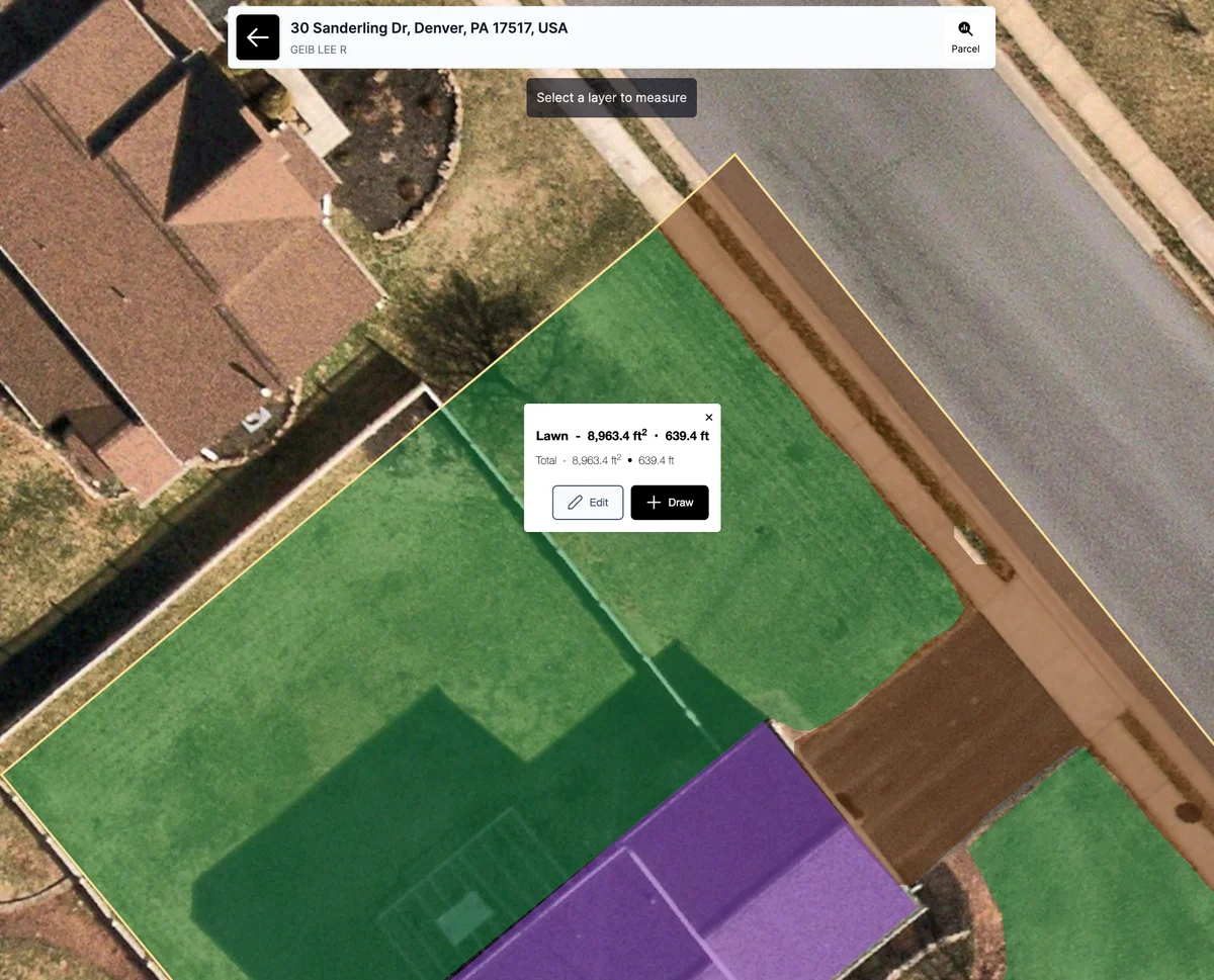 Selecting an existing measurement for cutout