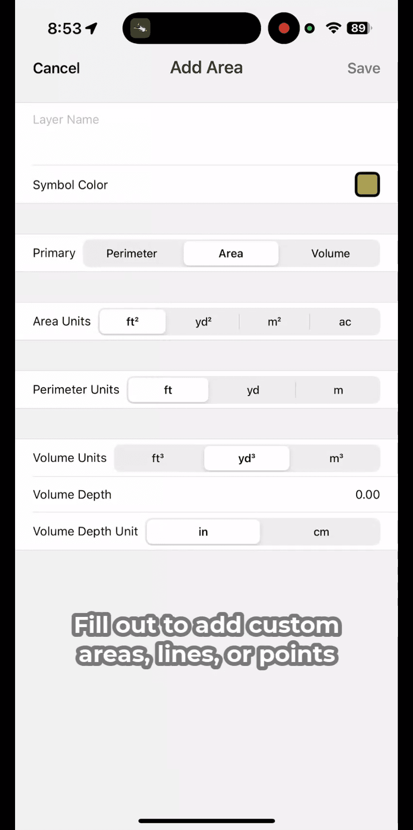 Drawing curved shape step 1