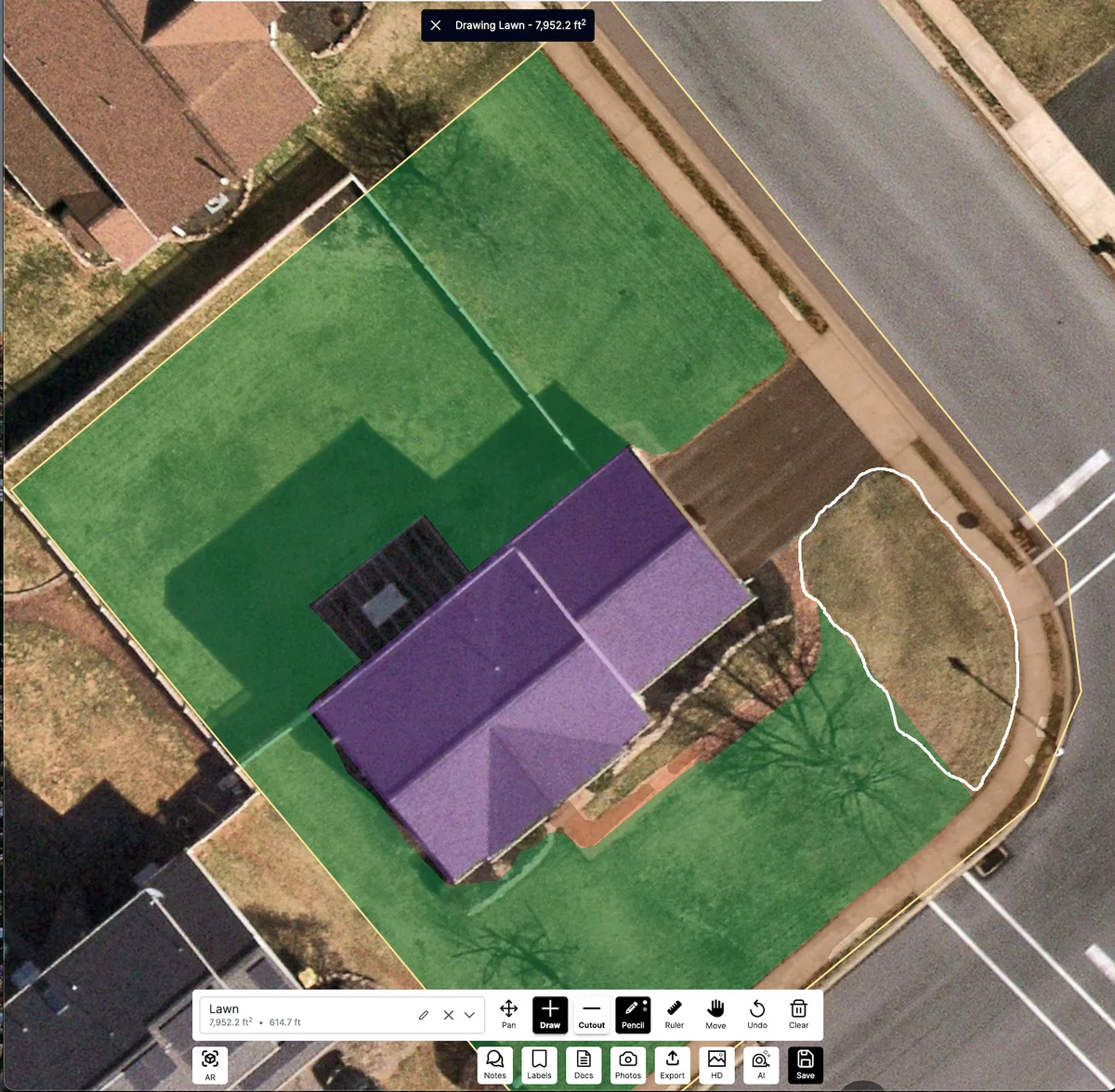 Initial state before starting pencil drawing