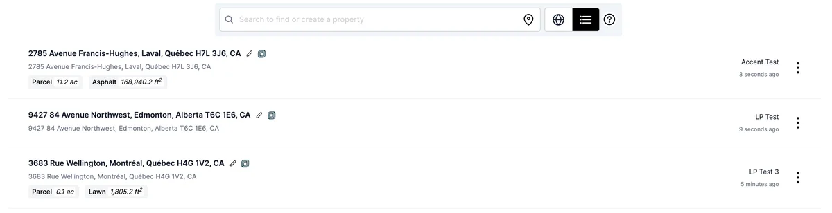 Property List in Launchpad
